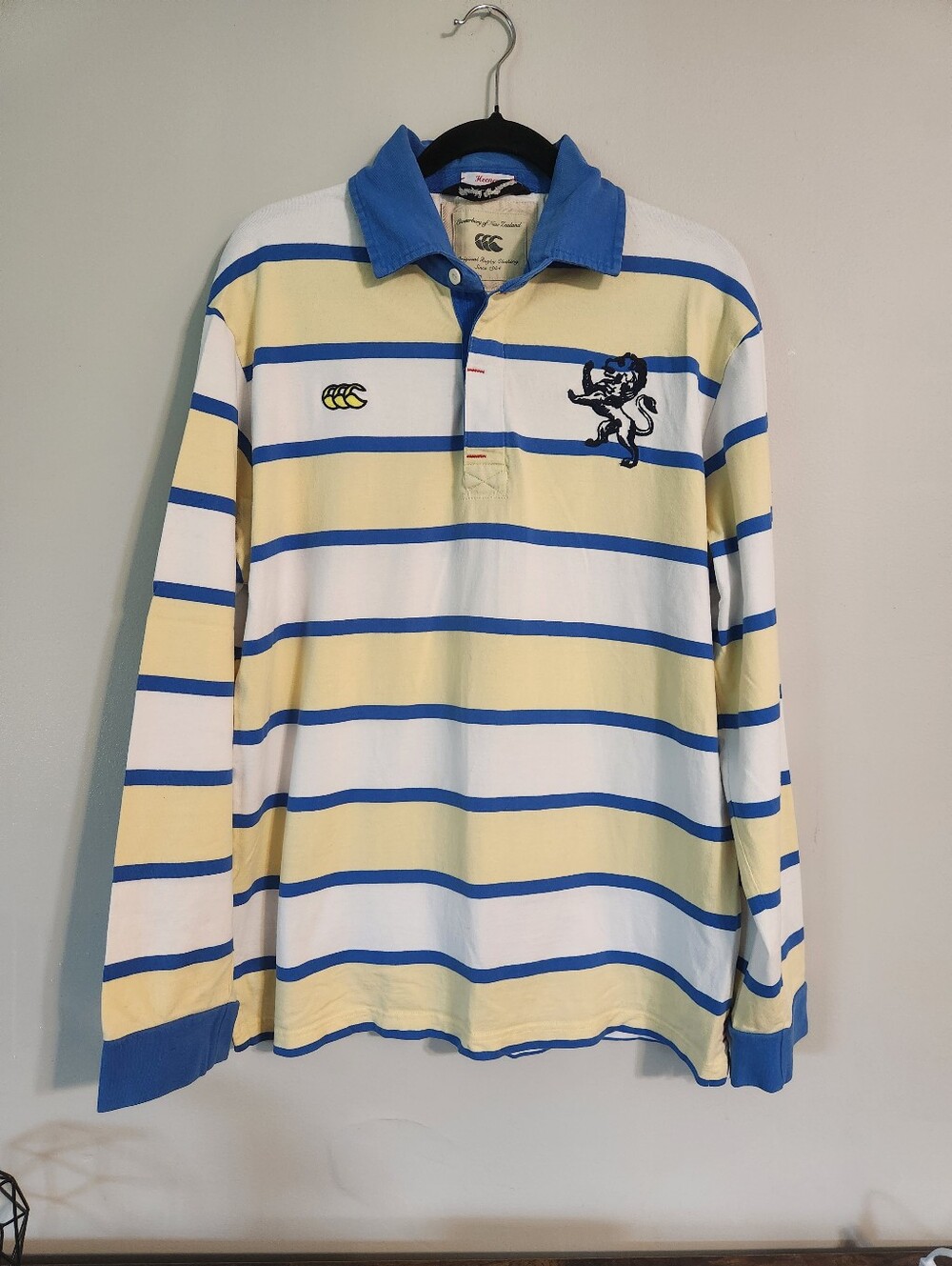 Vintage Canterbury of New Zealand National Rugby Striped Shirt